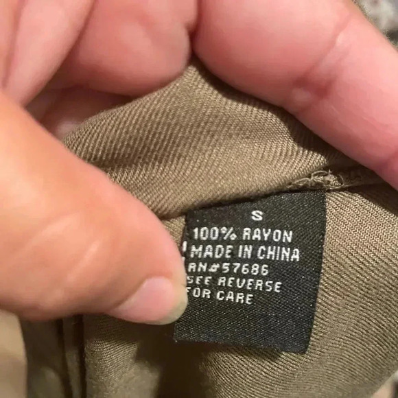 New Look Button Front military style dress olive color size Small - Picture 5 of 5